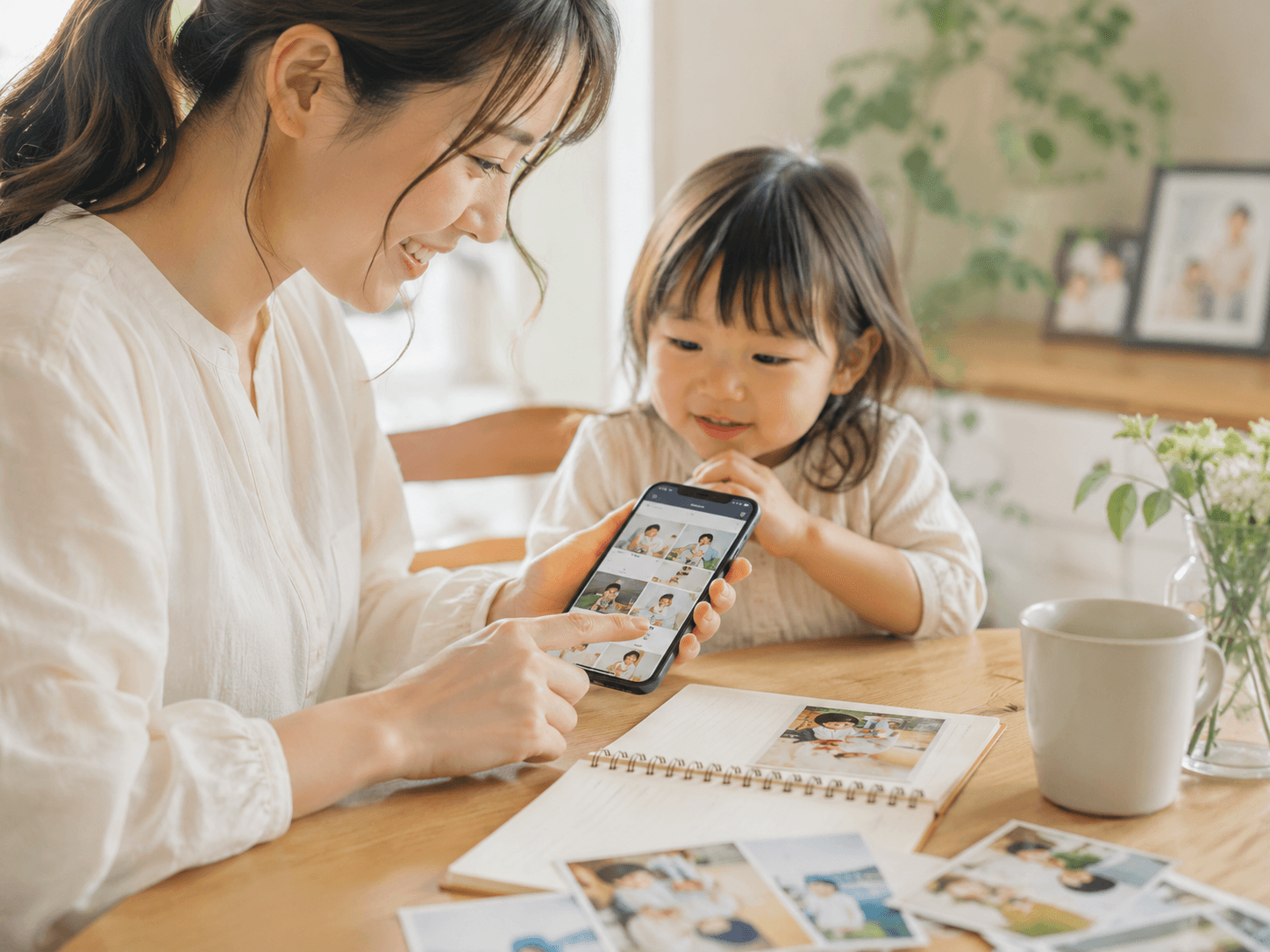 写真から記録を作る様子のイメージ